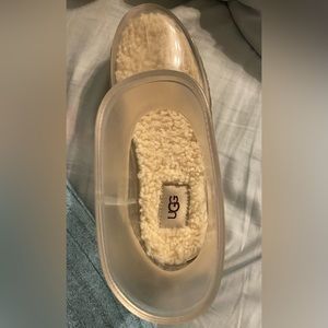 UGG clear rain boots. Brand new in box. Guaranteed authentic. Size 6.